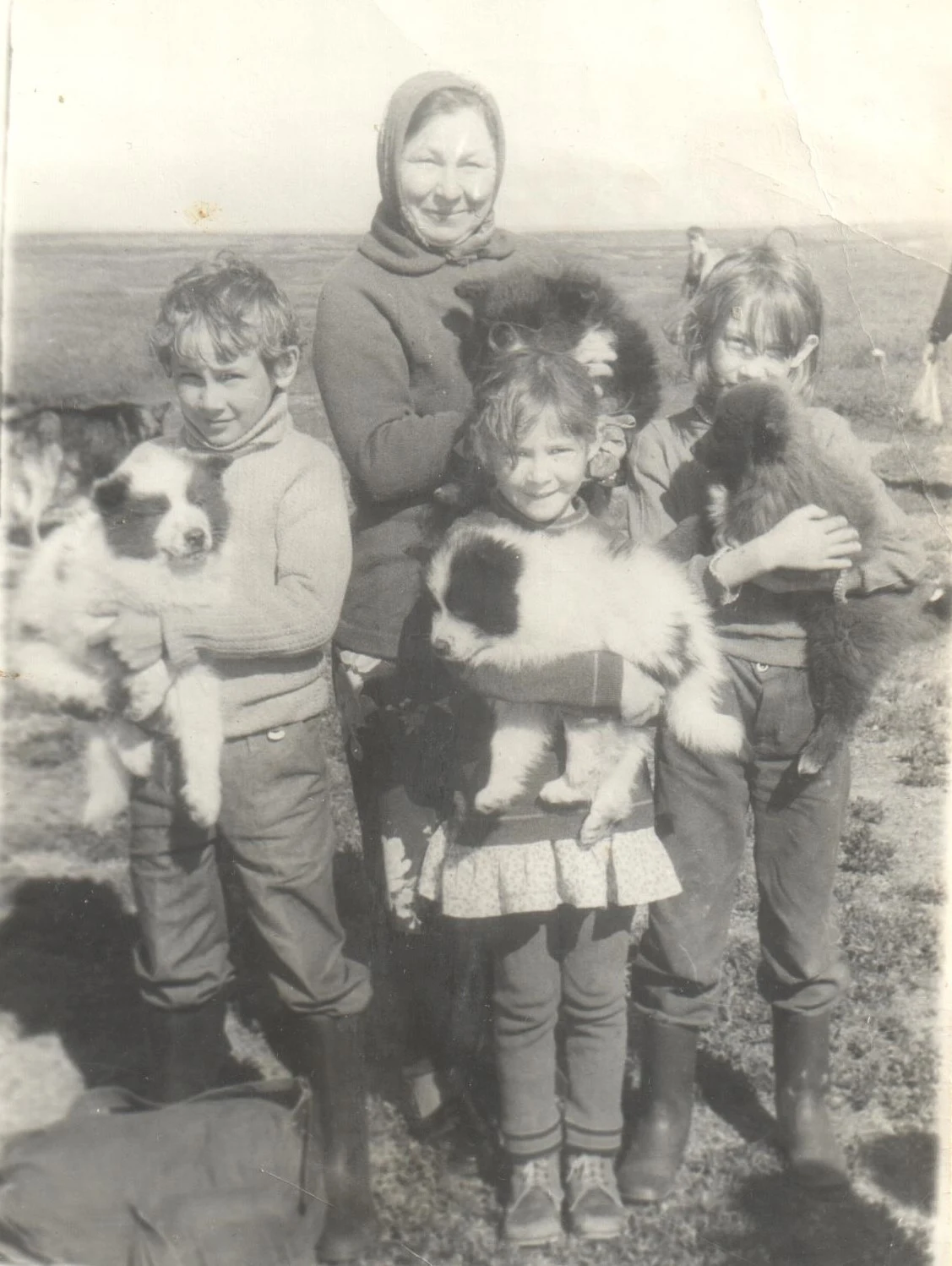 Original black-and-white photo