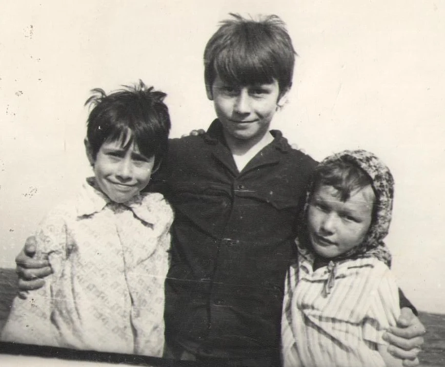 Original black-and-white photo